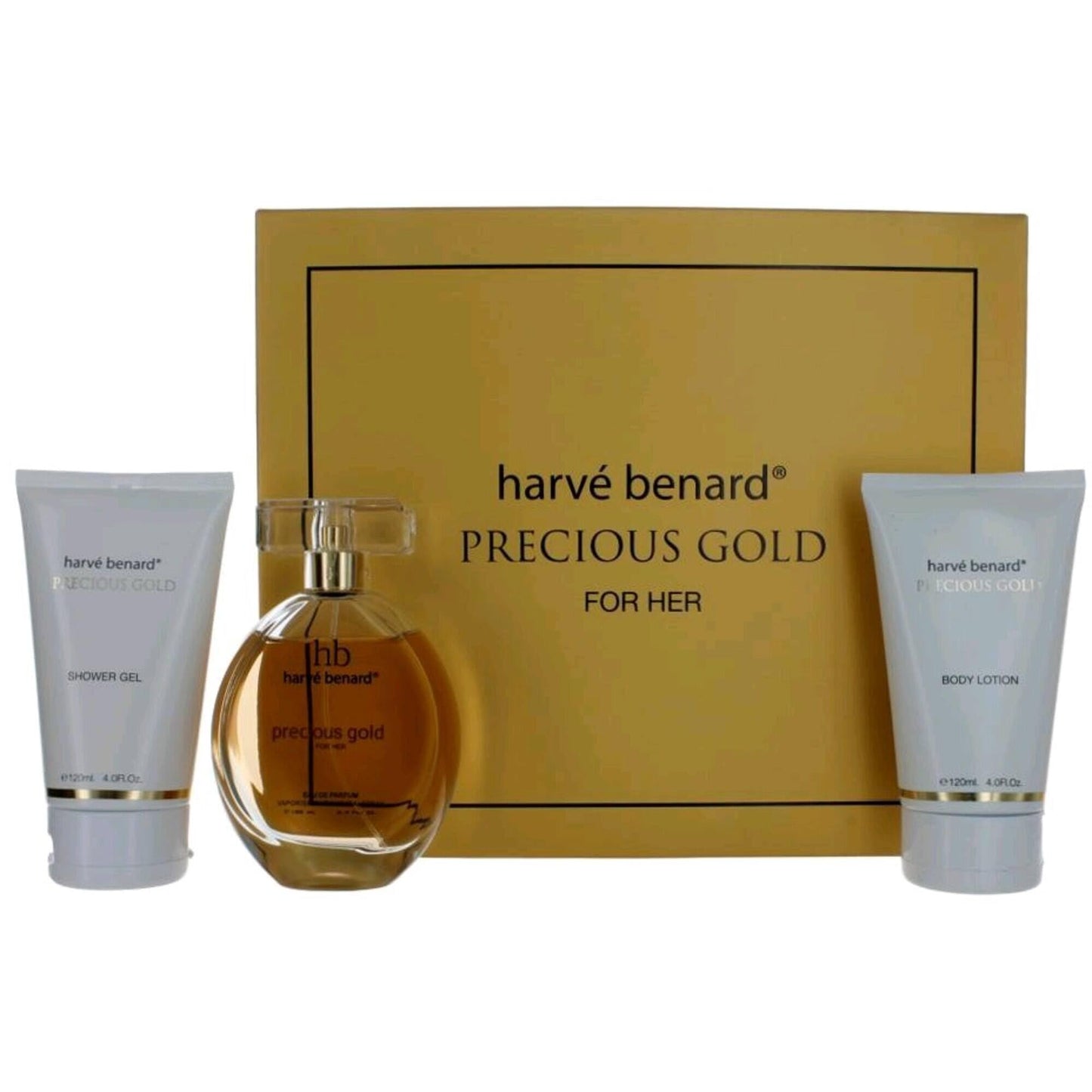 Precious Gold by Harve Bernard, 3 Piece Gift Set for Women Beauty & Personal Care Harve Benard