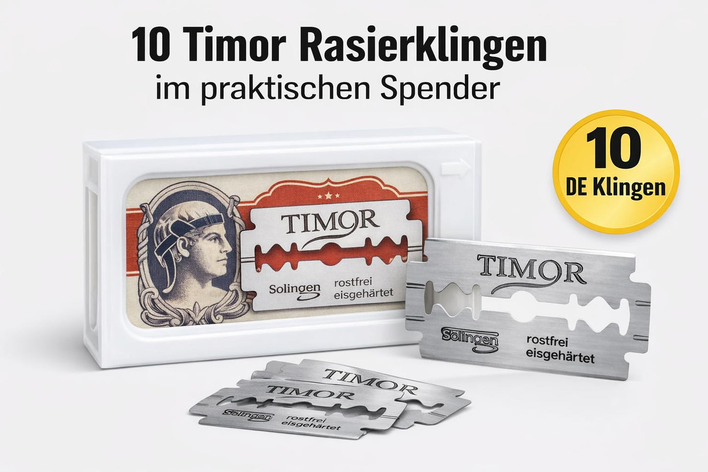Giesen & Forsthoff TIM902 Razor Blades Stainless/ice Tempered Package Of 10 Beauty and Personal Care Timor