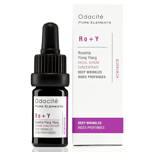 Odacité Anti Aging Serum Concentrate with Rosehip + Ylang-Ylang - Lightweight Facial Serum For Mature Skin, Fine Lines, Nourishes for Look of Plump Beauty & Personal Care ODACITE