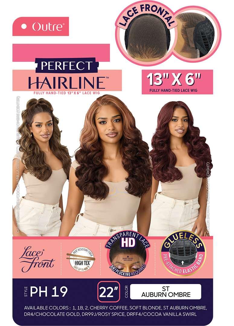 Outre Lace Front Wig - Perfect Hair Line 13X6 - PH 19 (DR99J/ROSY SPICE)