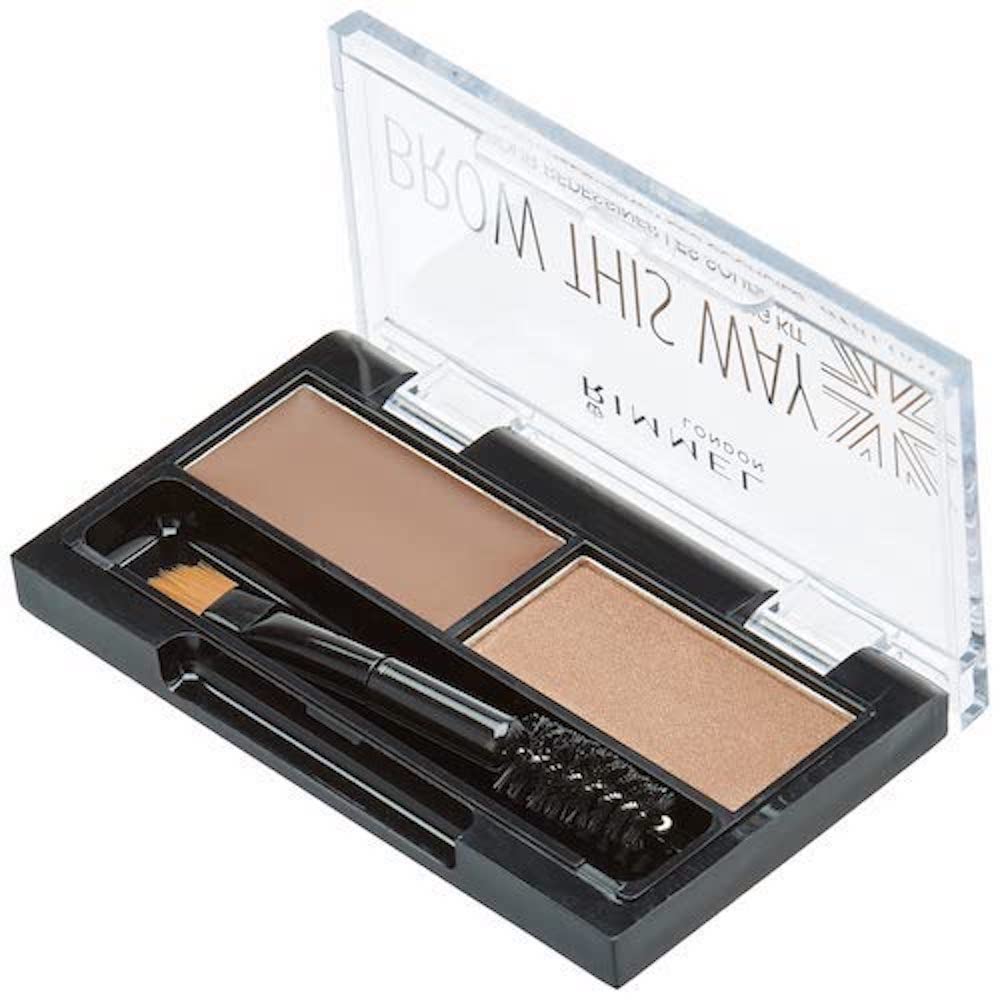 Rimmel Brow This Way Sculpting Kit, Medium Brown, Powder 0.04 Ounce, Wax 0.03 Ounce Beauty & Personal Care Rimmel