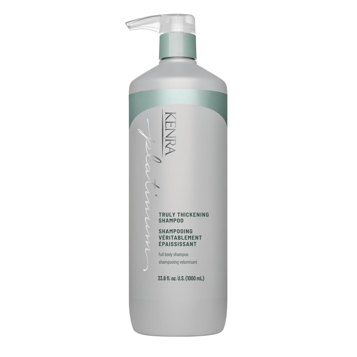 Kenra Platinum Truly Thickening Shampoo | Volumizing + Fuller-Looking Hair | Adds Body | Lightweight | for Fine & Thin Hair | Sulfate Free | Color