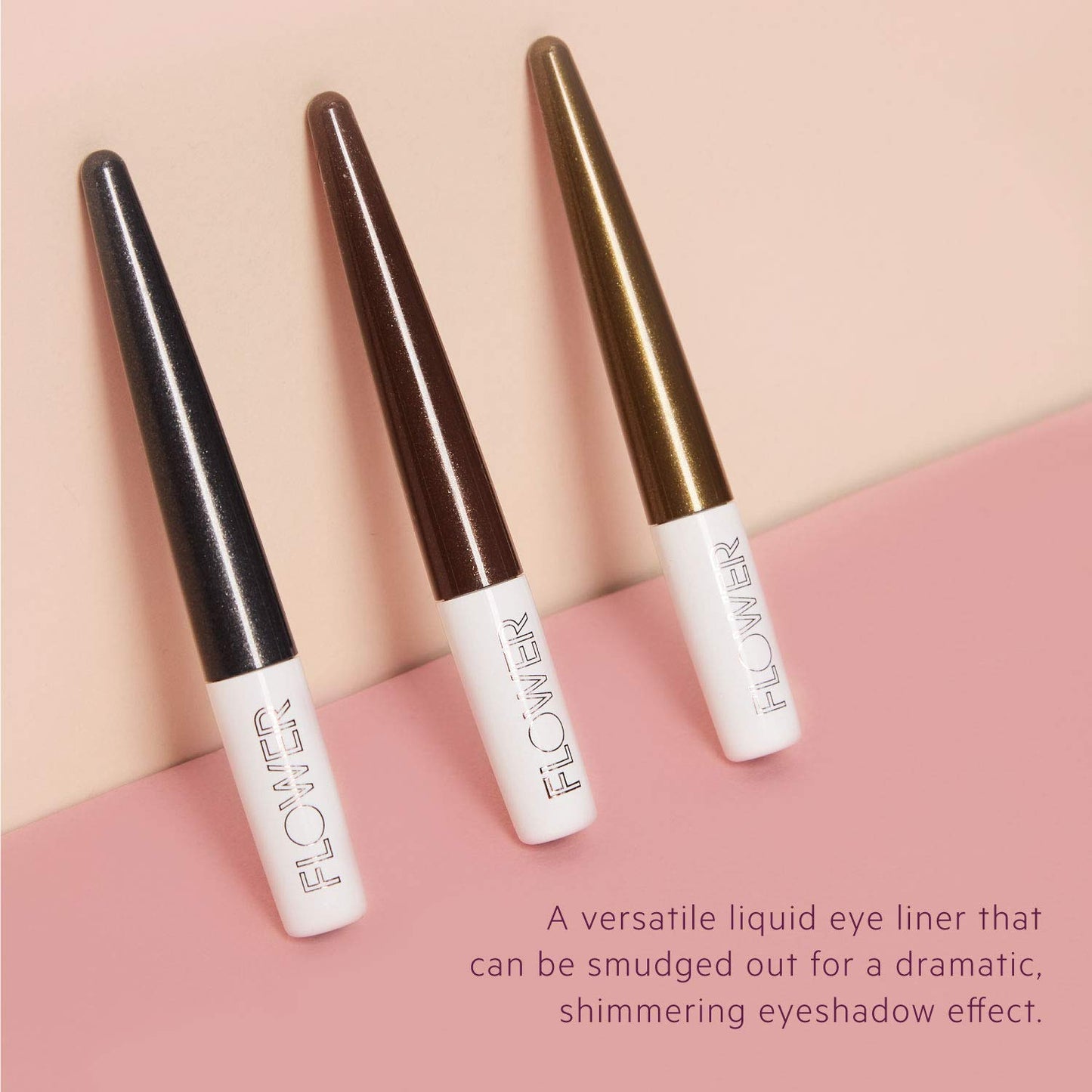 FLOWER BEAUTY Liquid Kajal Blendable Eyeliner | EYE Liner meets Eyeshadow | Rich, Intense Color | Straight Line or Smolder Blend | Jaded Beauty & Personal Care FLOWER BEAUTY