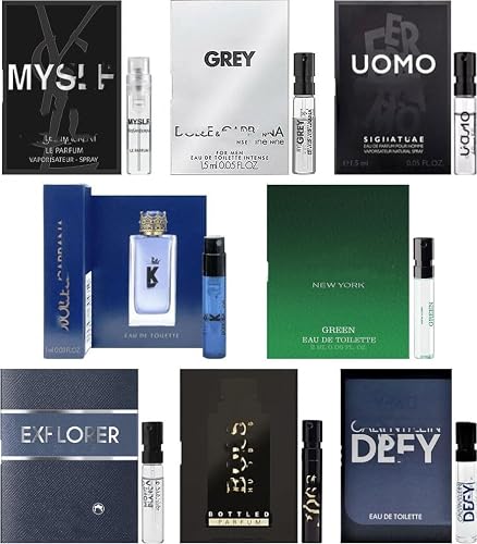 JRoBeauty High End Fragrance Cologne Sampler Set for Men - (Pack of 8 Sample Vials) Beauty & Personal Care JRoBeauty