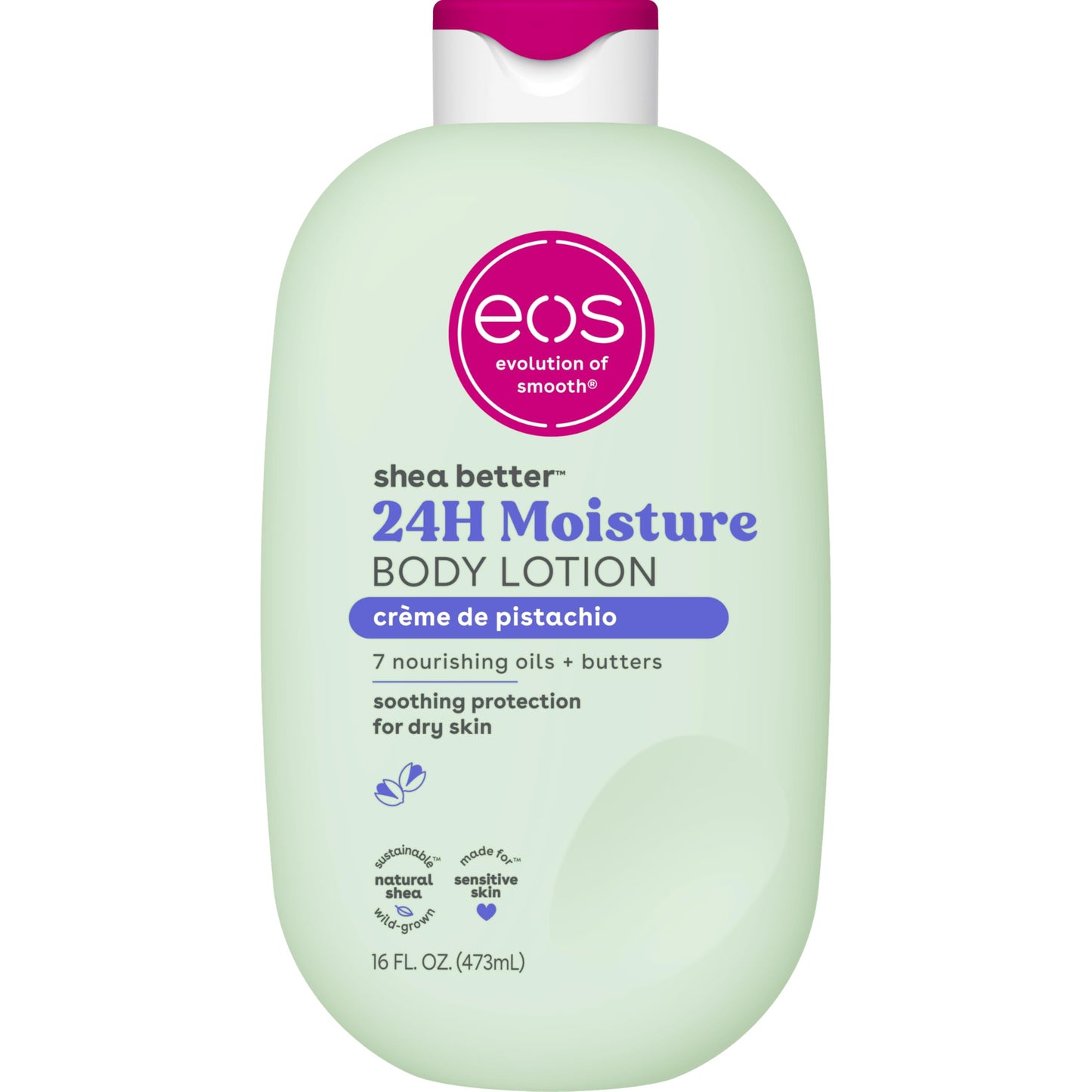 eos Shea Better Body Lotion- Crème de Pistachio, 24-Hour Moisture Skin Care, Lightweight & Non-Greasy, Made with Natural Shea, Vegan, 16 fl oz Beauty and Personal Care eos Default Title