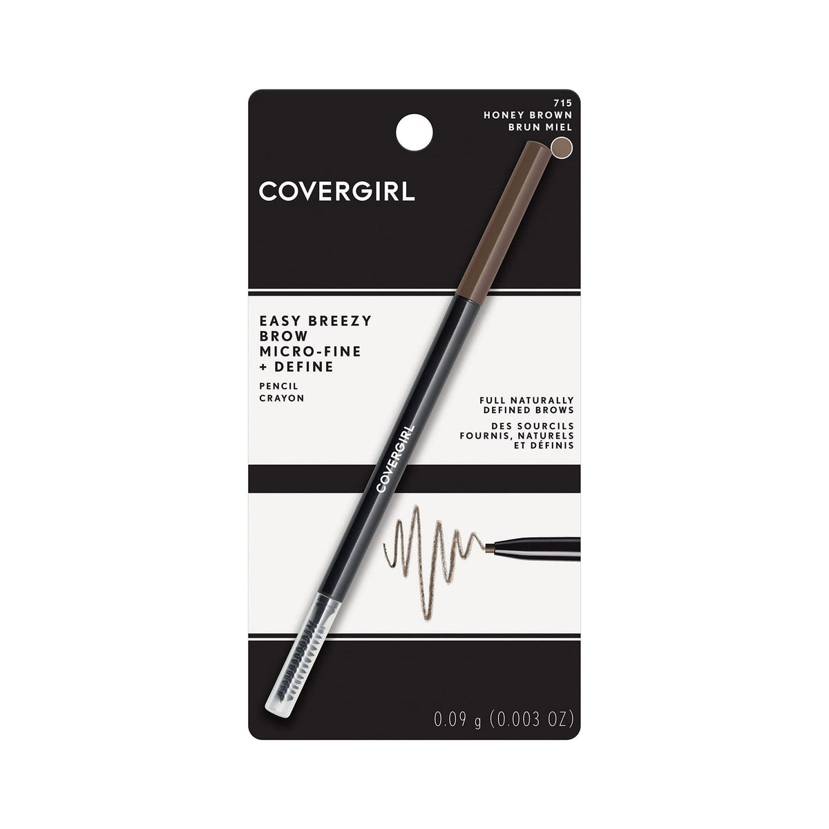 COVERGIRL Easy Breezy Brow Micro-Fine + Define Pencil, Honey Brown, 0.003 Oz Beauty & Personal Care COVERGIRL
