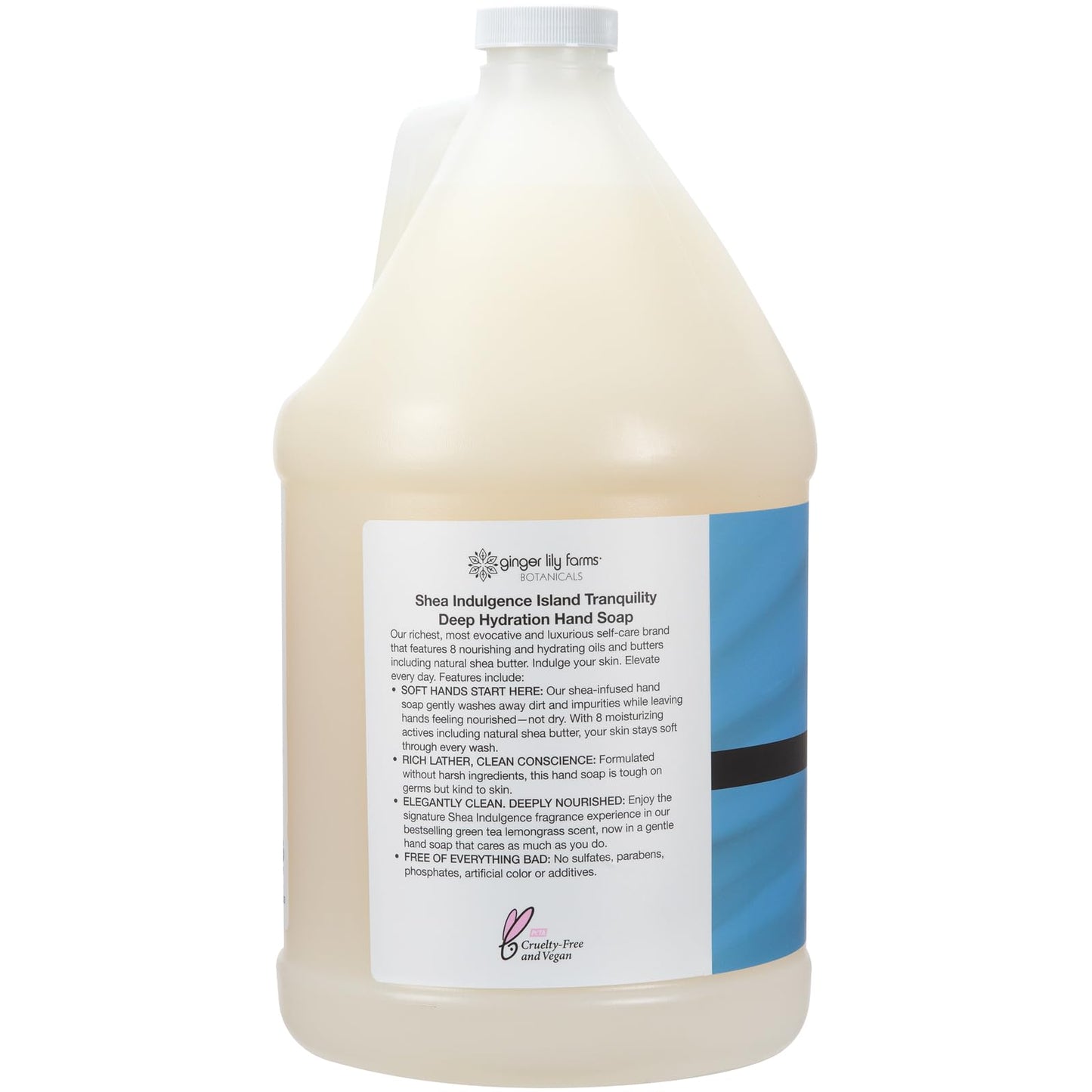 Ginger Lily Farms Botanicals Shea Indulgence Deep Hydration Liquid Hand Soap Refill, Island Tranquility, 100% Vegan & Cruelty-Free, Green Tea Beauty & Personal Care Ginger Lily Farms