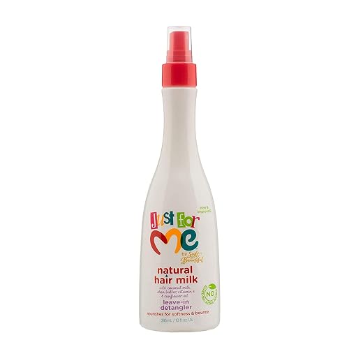 Just for Me Natural Hair Milk Detangler - Detangles & Helps Prevent Breakage, For All Hair Textures, Contains Coconut Milk, Shea Butter & Sunflower Beauty & Personal Care Just For Me
