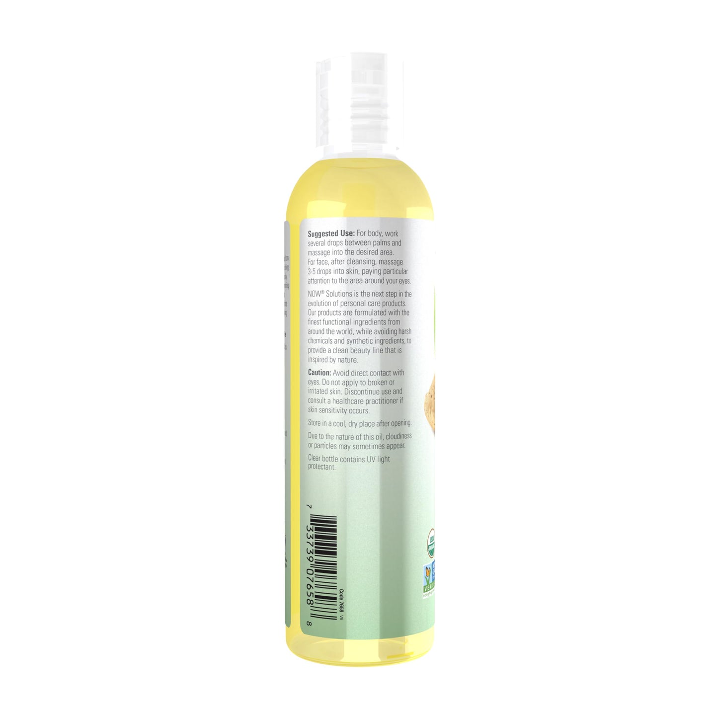 NOW Foods Solutions, Organic Sweet Almond Oil, 100% Pure Moisturizing Oil, Promotes Healthy-Looking Skin, Unscented Oil, 8-Ounce Beauty & Personal Care NOW Foods