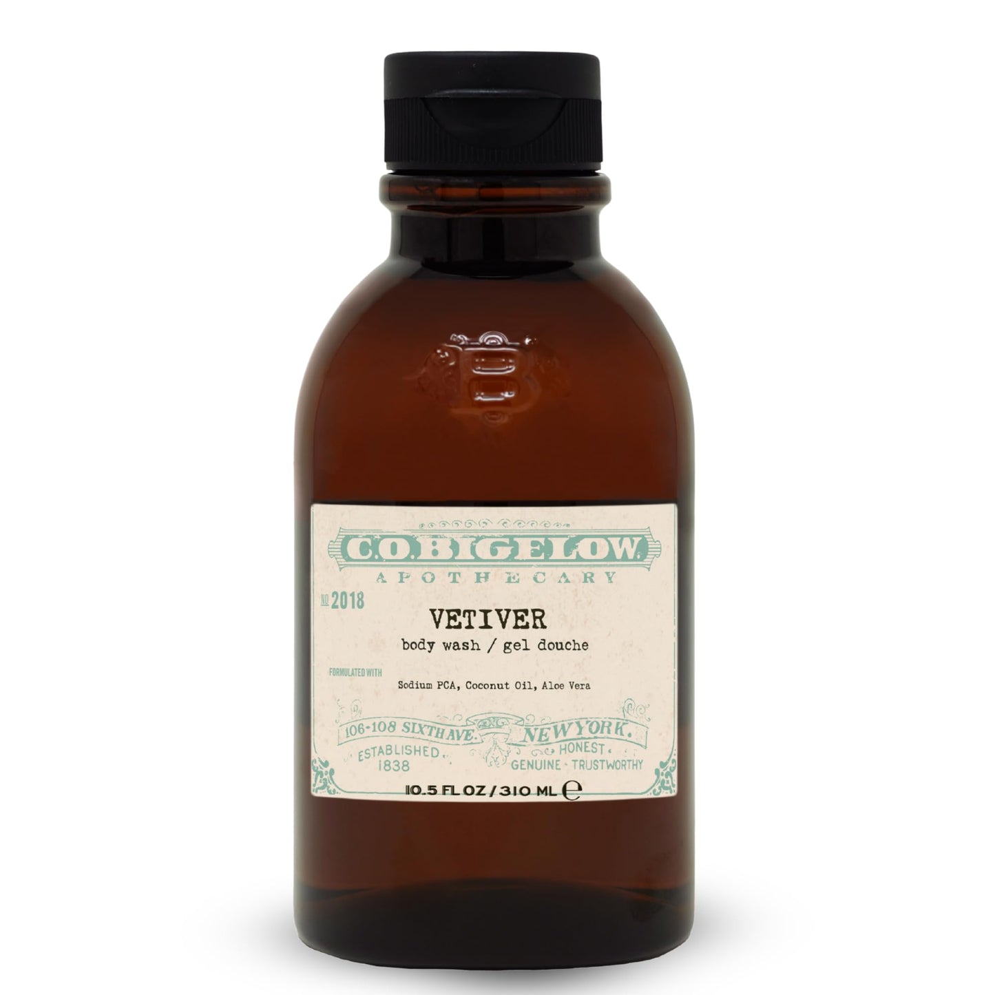 C.O. Bigelow Iconic Collection Vetiver Body Wash, Scented Shower Gel with Coconut Oil and Aloe Vera, 10.5 fl oz Beauty & Personal Care C. O. Bigelow