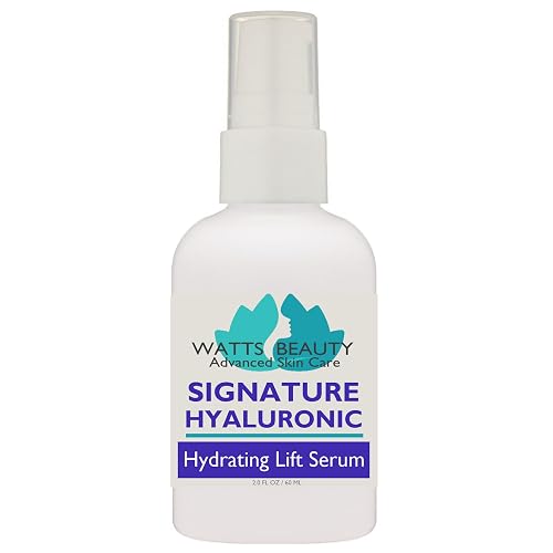 Watts Beauty Signature 100% Pure Hyaluronic Acid Wrinkle Serum - Best Hyaluronic Acid for Face - No Parabens - Perfect Plumping Moisturizer Beauty & Personal Care Watts Beauty