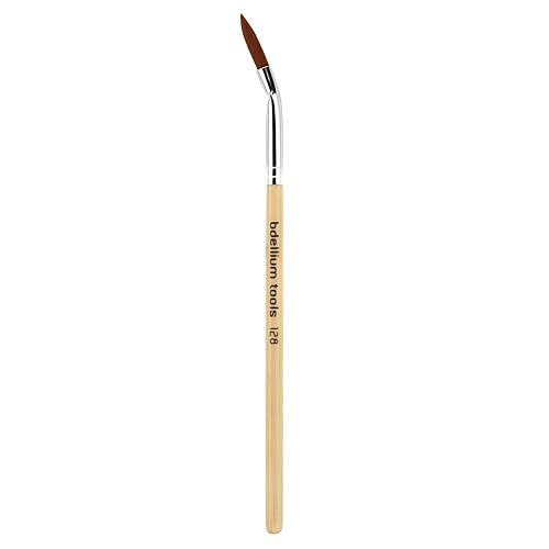 Bdellium Tools Professional Makeup Brush - Special FX Series 128 Bent Liner - With Soft Synthetic Fibers, For Painting Beneath Forehead (Bamboo, 1pc) Beauty & Personal Care BDELLIUM TOOLS