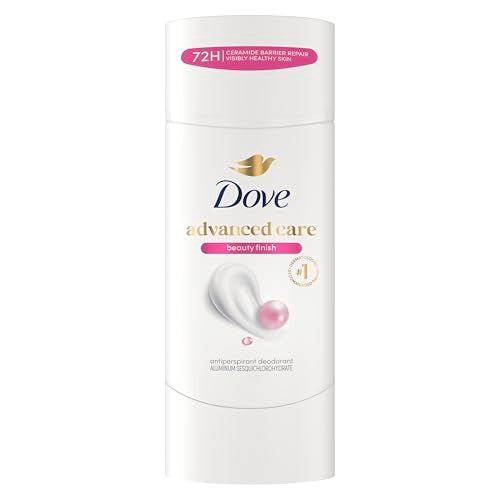 Dove Advanced Care Antiperspirant Deodorant Stick Beauty Finish for Helping Repair Skin Barrier After Shaving, with 72-Hour Sweat & Odor Protection Beauty and Personal Care Dove