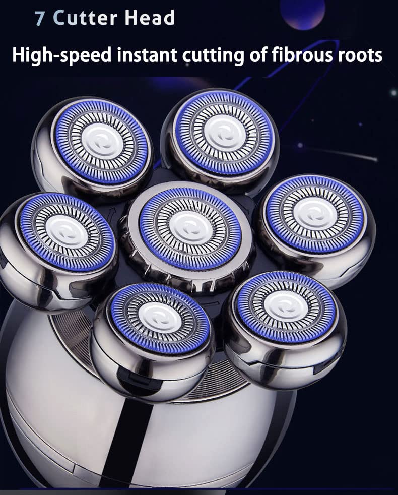 Upgrade 7 Heads Men’s 5-in-1 Electric Head Shaver for Bald Men,Multifunctional Electric Razor for Men?Cordless Rechargeable Travel Groomin Hair Beauty and Personal Care Weltition