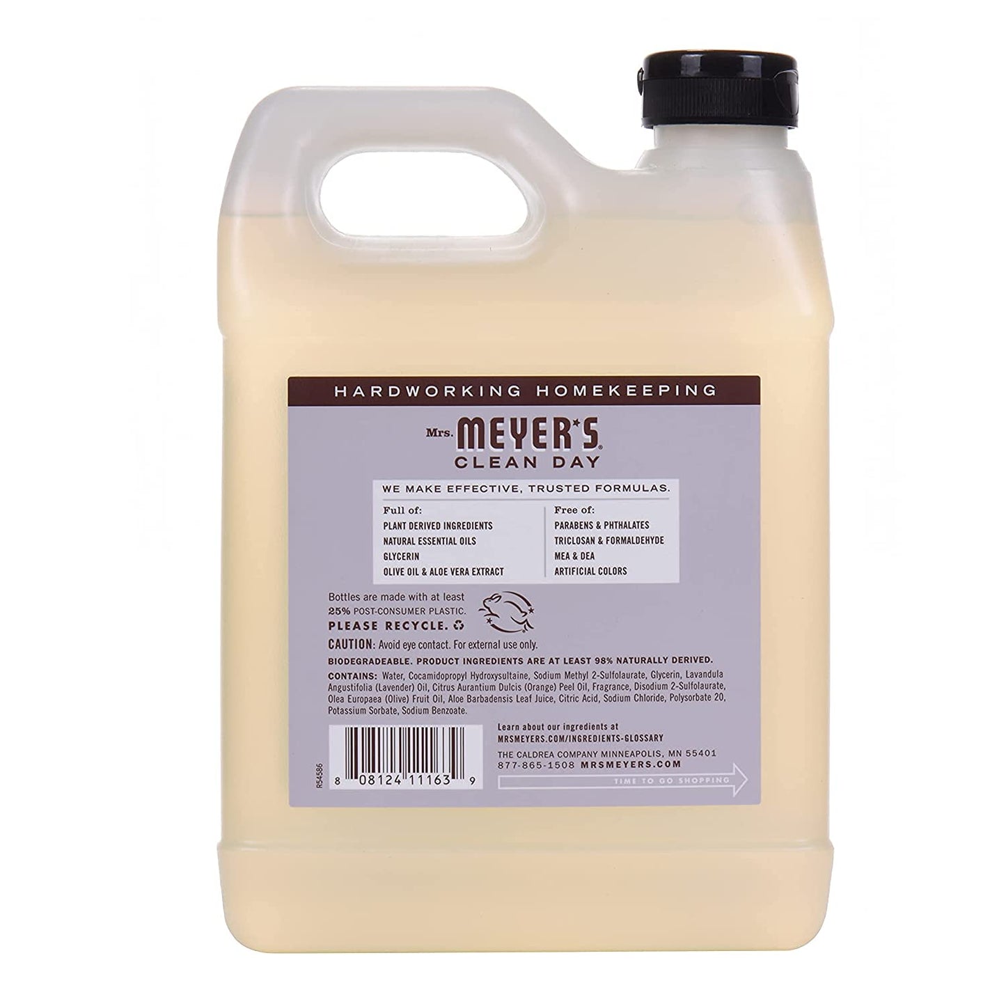 Mrs. Meyer's Hand Soap Refill, Made with Essential Oils, Lavender, 33 fl. oz (Pack of 3) Beauty & Personal Care Mrs. MEYER'S