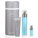 Perry Ellis 360° 3-Piece Gift Set - Men's Cologne - 3.4 fl oz EDT, 3 oz Shower Gel, .25 fl oz EDT mini travel spray - fresh, woody, citrus, aquatic, Beauty & Personal Care Perry Ellis