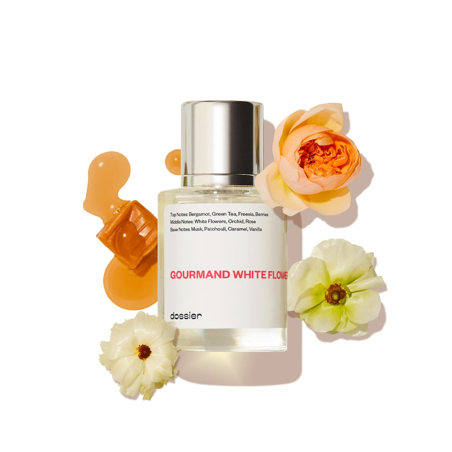 Dossier - Gourmand White Flowers - Eau de Parfum - Inspired by Viktor&Rolf's Flowerbomb - Perfume Luxury - Pure Infused - Paraben-Free - Vegan - Beauty & Personal Care Dossier