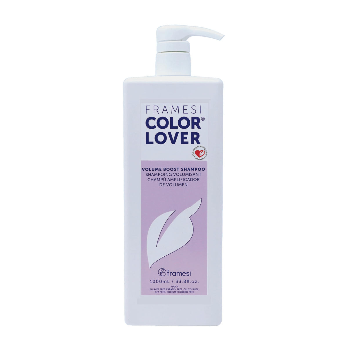 FRAMESI Color Lover Volume Boost Shampoo, 33.8 fl oz, Sulfate Free Shampoo with Quinoa and Aloe Vera, Color Treated Hair Beauty & Personal Care FRAMESI