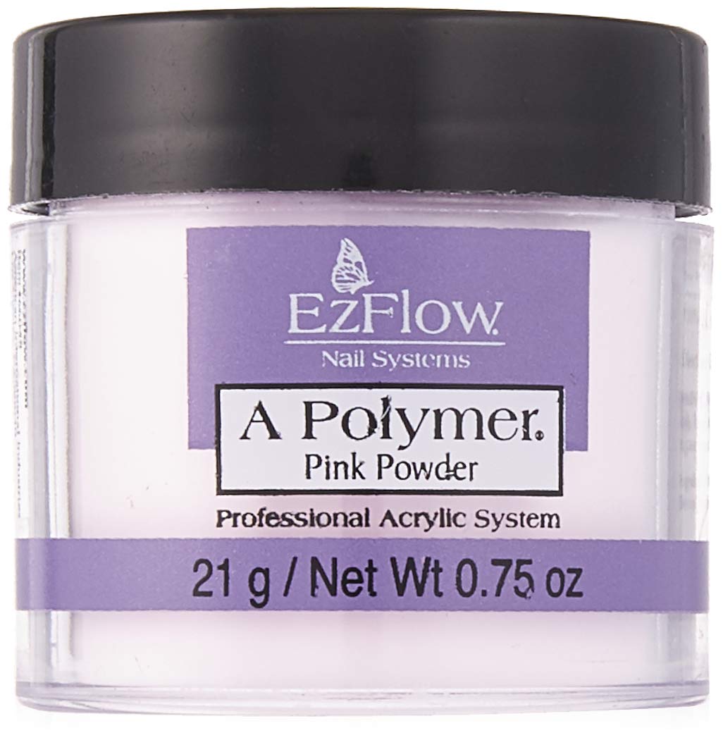 EZ Flow A Polymer Pink False Nails, 0.75 Ounce