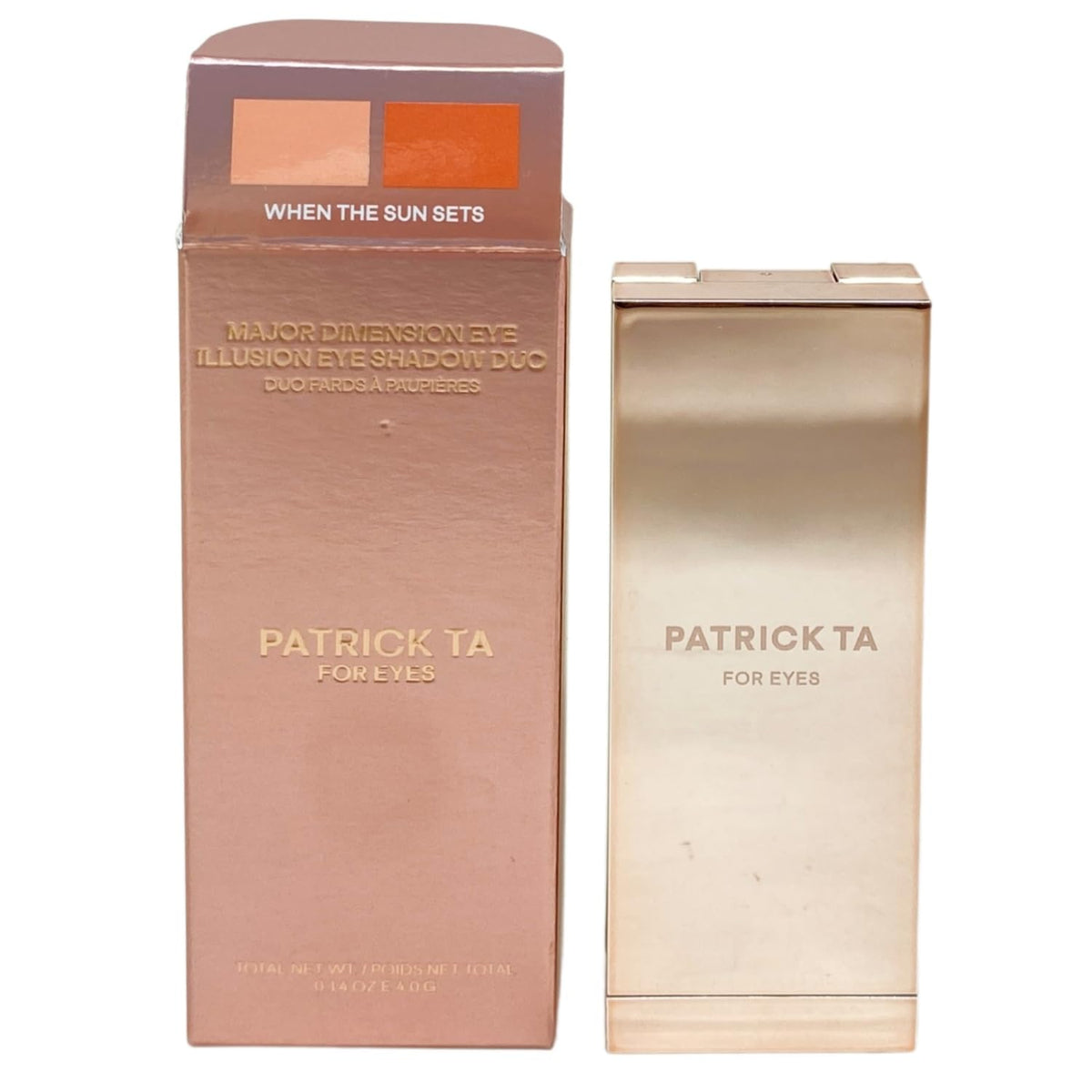 PATRICK TA Major Dimension Eye Illusion Eye Shadow Duo - When The Sun Sets, 0.14 oz / 4 g