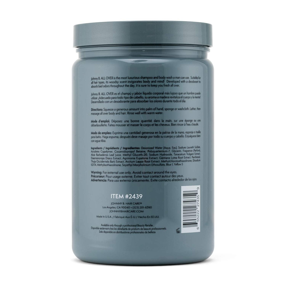 JOHNNY B. Professional All Over Hair Shampoo and Body Wash 32 oz. Beauty & Personal Care JOHNNY B.