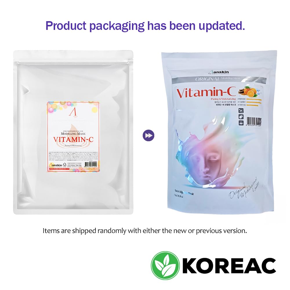 KOREAC_ Anskin 2500ml Modeling Mask Powder Pack Vitamin C (1kg) Beauty & Personal Care KOREAC