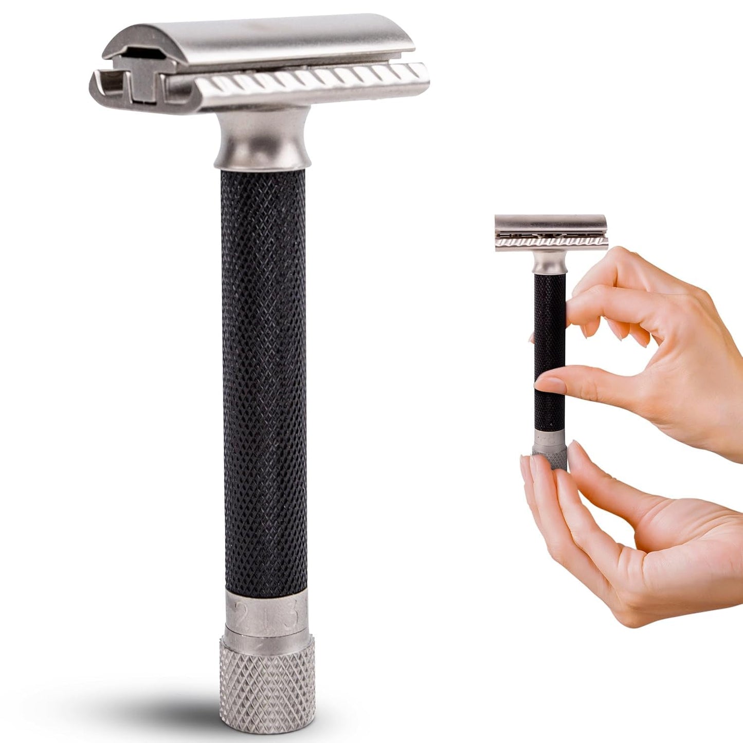 Parker THE VARIANT CLOSED COMB - ADJUSTABLE Double Edge Safety Razor, Customize your Shave with a Turn of the Dial from Mild to Aggressive - 5 Blades Beauty and Personal Care Parker Safety Razor