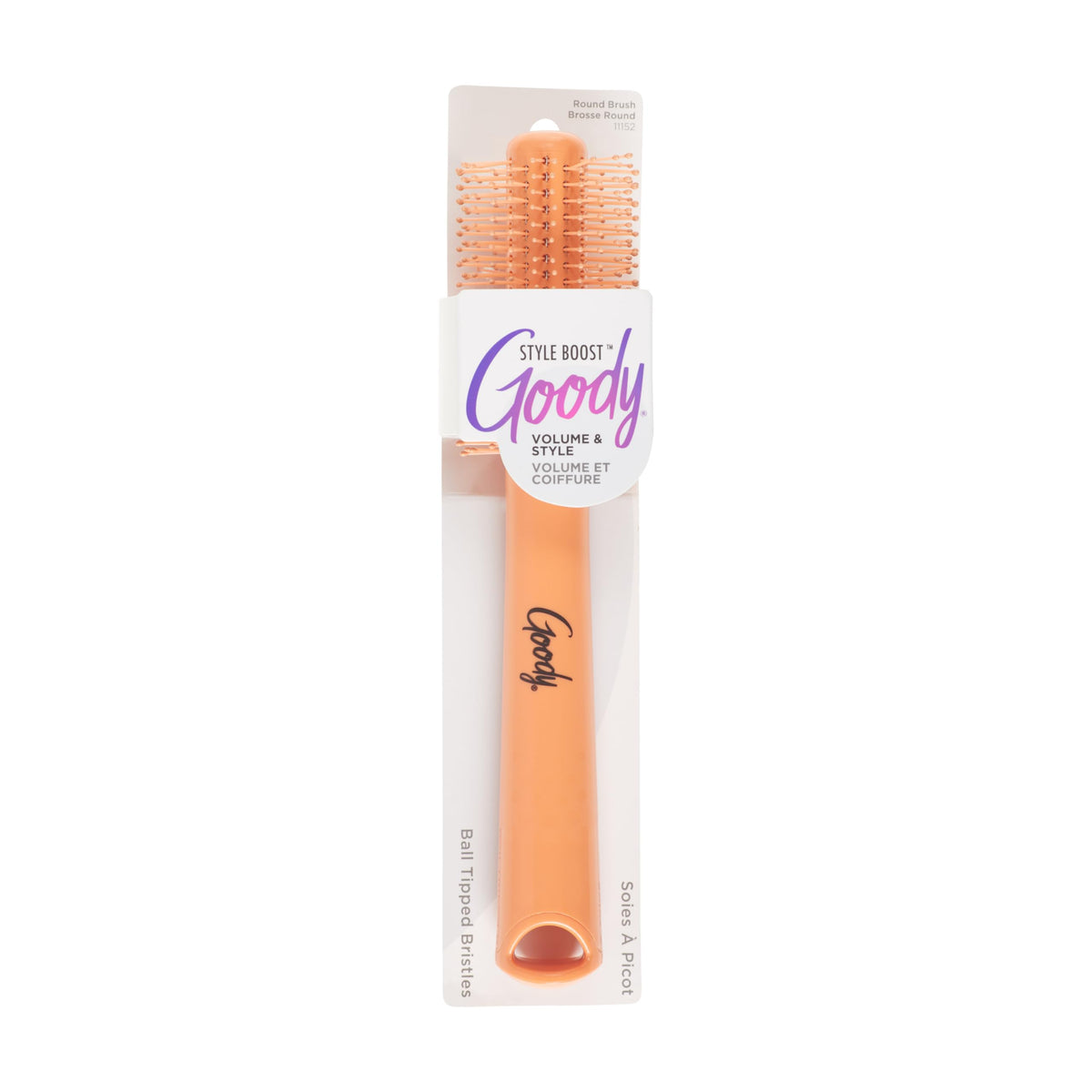 Goody Style Boost Round Brush 21mm, Volumizing Blow Out, for Fine, Short & Medium Hair, Easy-Grip Handle, Lightweight Styling for Lift & Root Volume Beauty & Personal Care GOODY