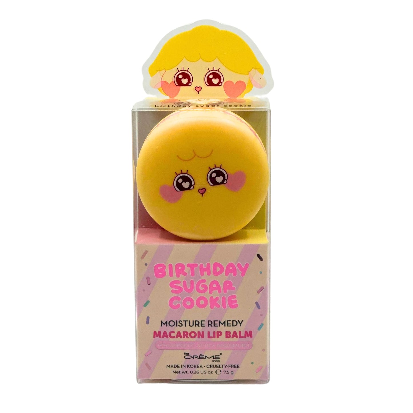 The Crème Shop Bubble Mates Macaron Lip Balm - Korean Lip Butter Balm Formulated with Hyaluronic Acid and Murumuru Butter for Moisturized, Smooth Lips Beauty & Personal Care The Crème Shop