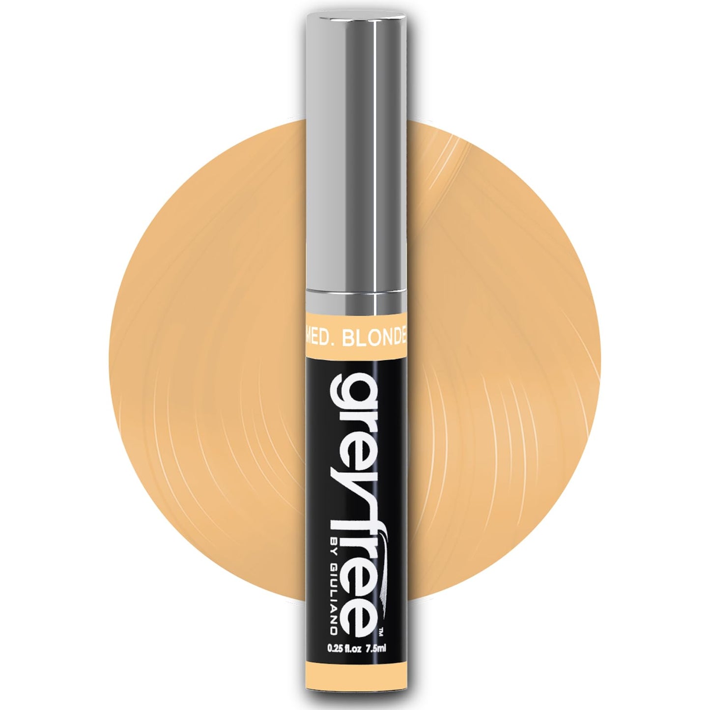 Greyfree Hair Mascara Root Touch-Up for Gray Hair | Precision Hairline Concealer for Brows & Beard Medium-Blonde (warm tone) Beauty & Personal Care Greyfree