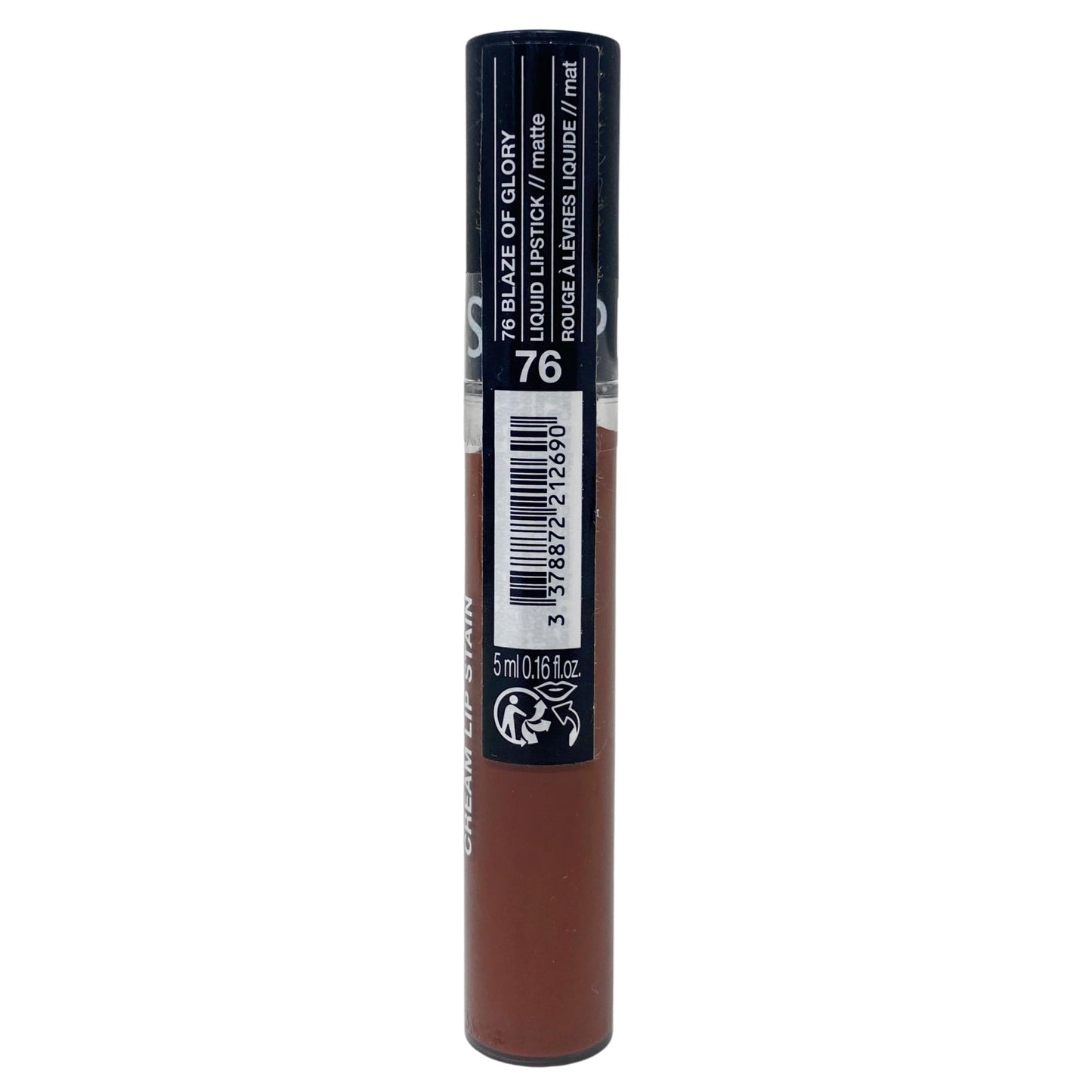 SEPHORA Collection Cream Lip Stain - 76 Blaze Of Glory (matte brown pink), 5 mL / 0.16 fl oz Beauty & Personal Care SEPHORA