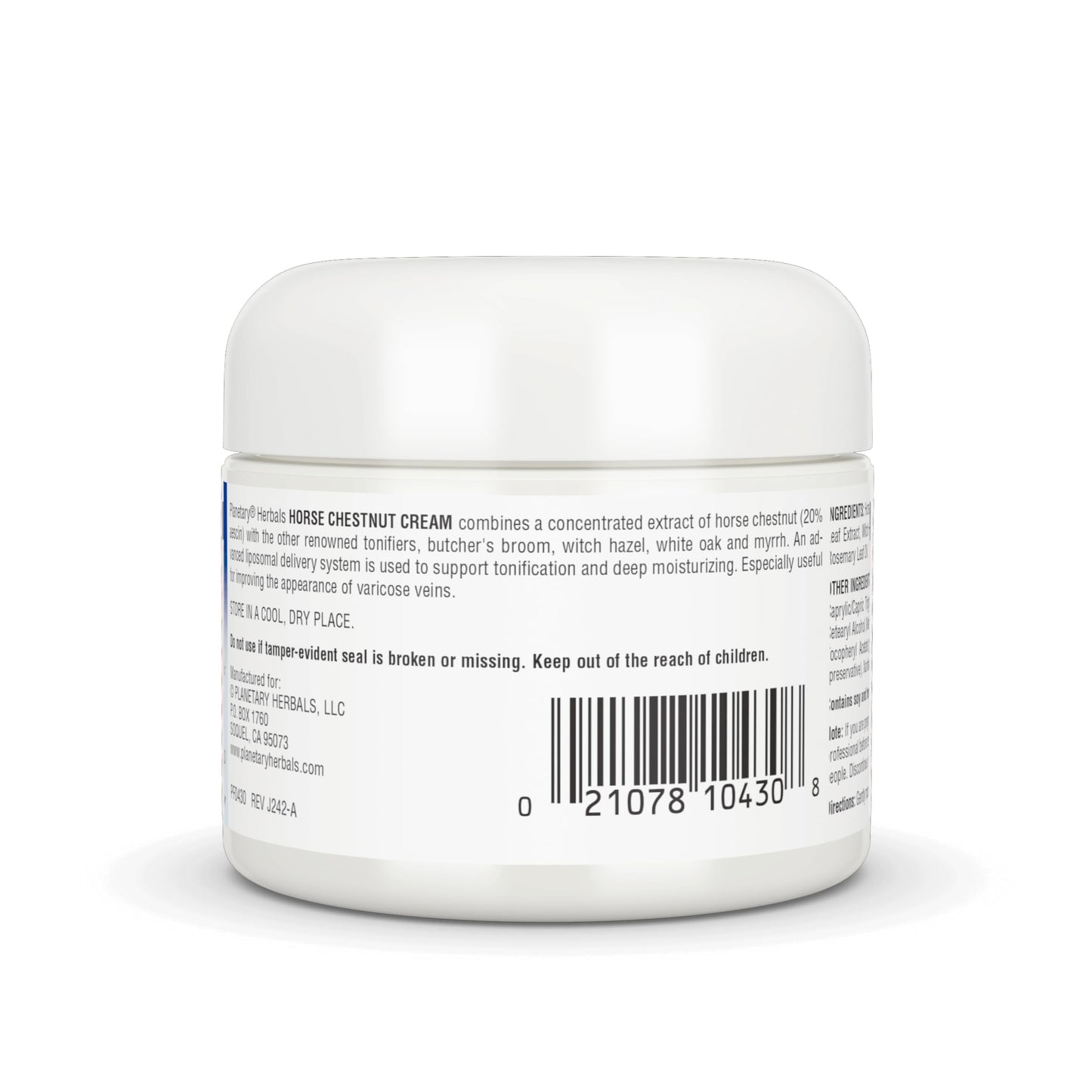 Planetary Herbals Horse Chestnut Cream - Tonifier for Tissues and Vein Appearance - 2 oz Beauty & Personal Care Planetary Herbals