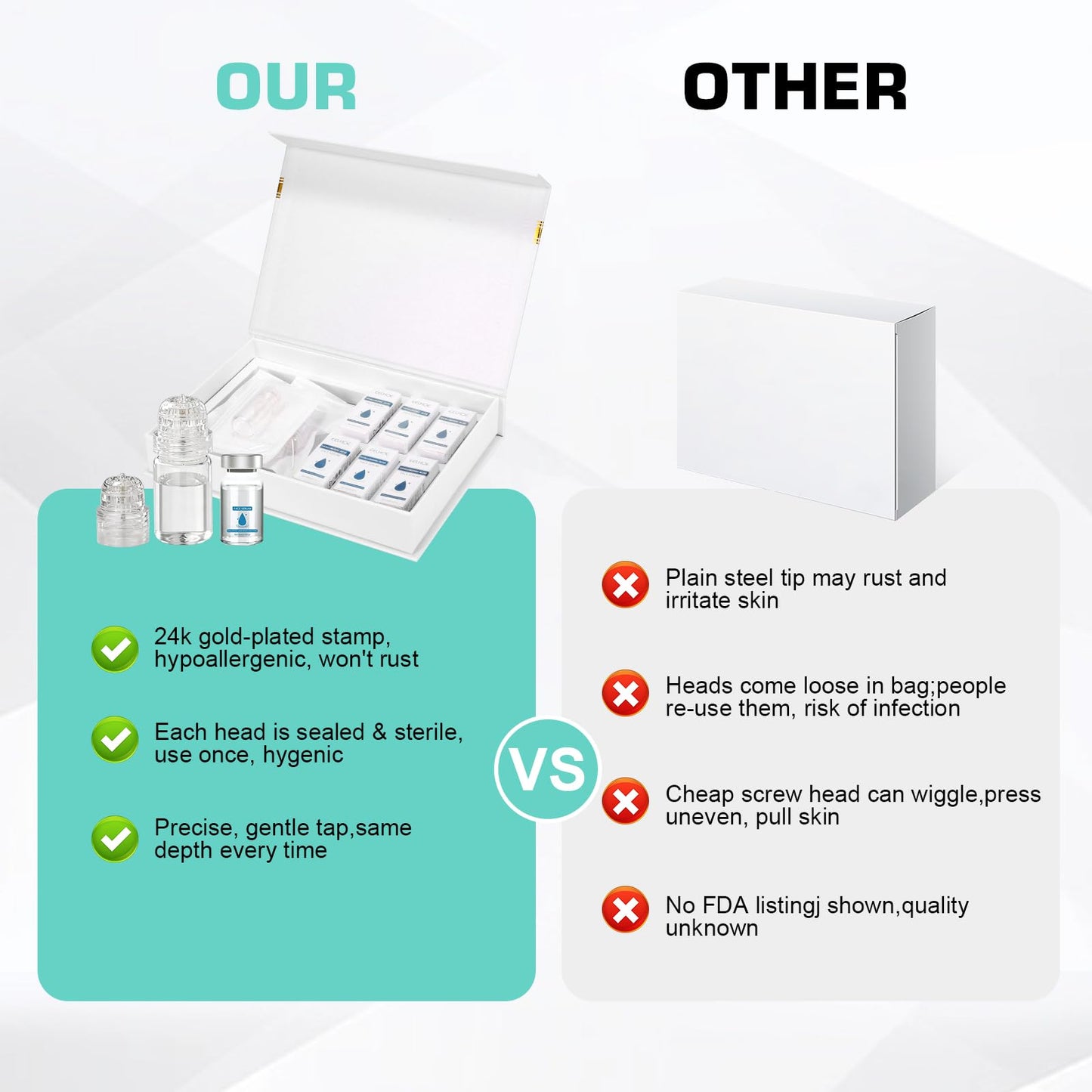 Micro Infusion System for Face,Micro System for face, 2-Month-Supply(3*Applicators and 6* Serums) Beauty & Personal Care JINGTIEDA