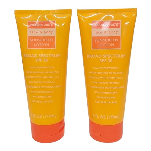 Trader Joe's Face & Body Sunscreen SPF30 (Pack of 2) Beauty & Personal Care Trader Joe's