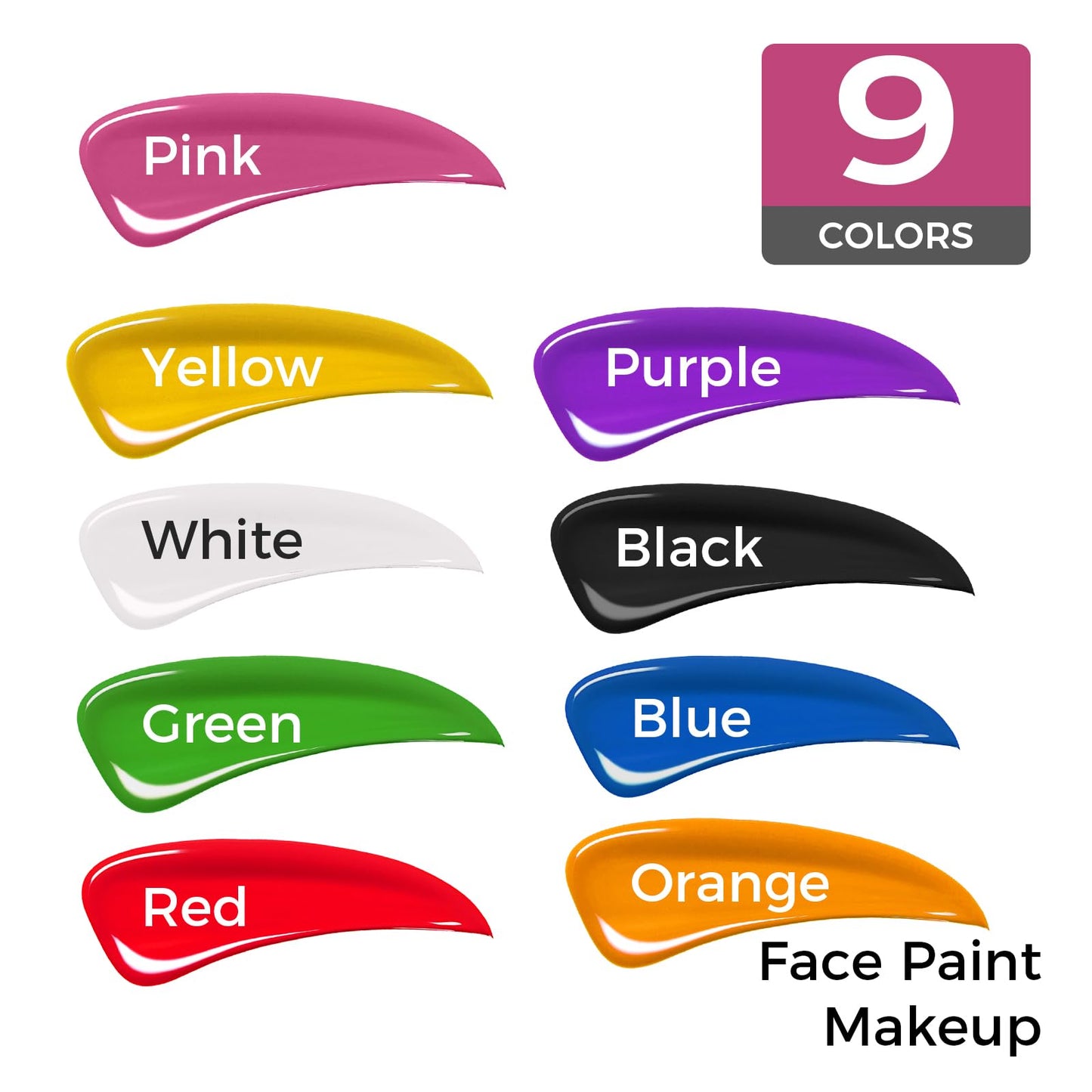 Yellow Face Body Paint,Water Based Face Painting Special Effects For SFX Cosplay Costumes Art Theater Halloween Makeup Beauty & Personal Care TUHPIBK