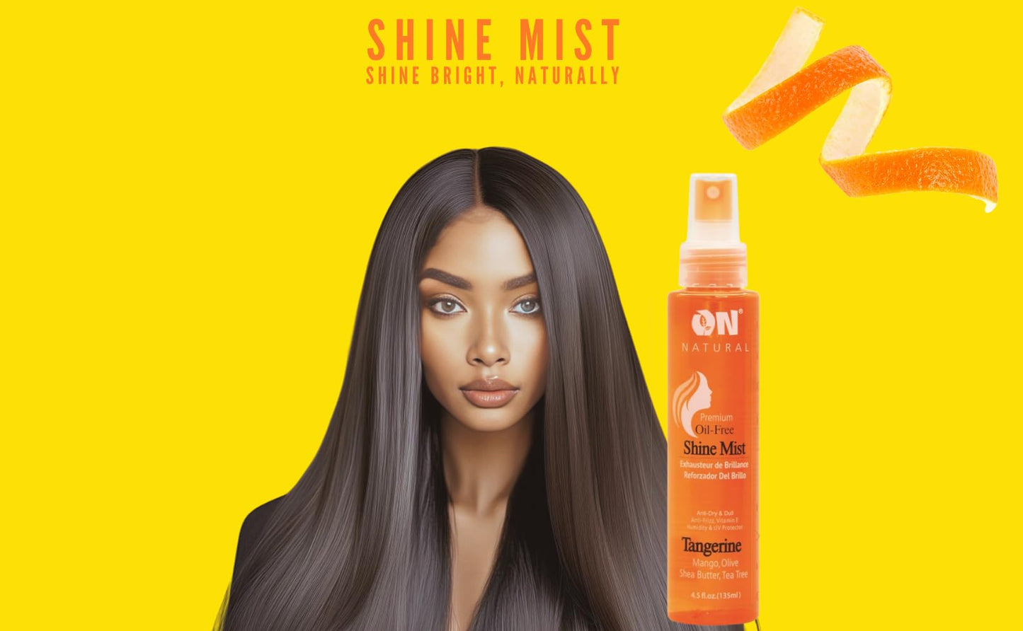On Organic Natural Premium Oil-Free Weave & Wig Shine Mist, Tangerine 4.5 oz Beauty & Personal Care measjimi
