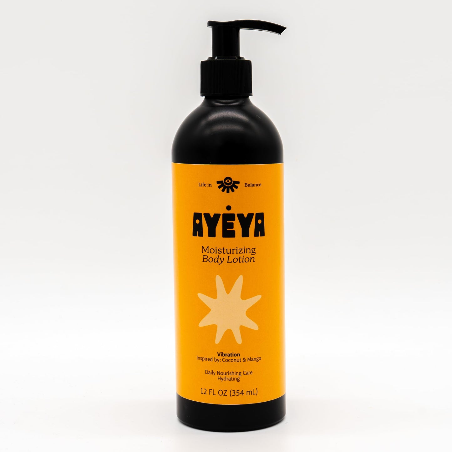 AYÉYA Moisturizing Body Lotion - Vibration - Mango, Cedarwood & Patchouli Oils - Vegan Daily Lotion with Mango Butter for Deep Hydration & Skin Repair Beauty & Personal Care Ayeya