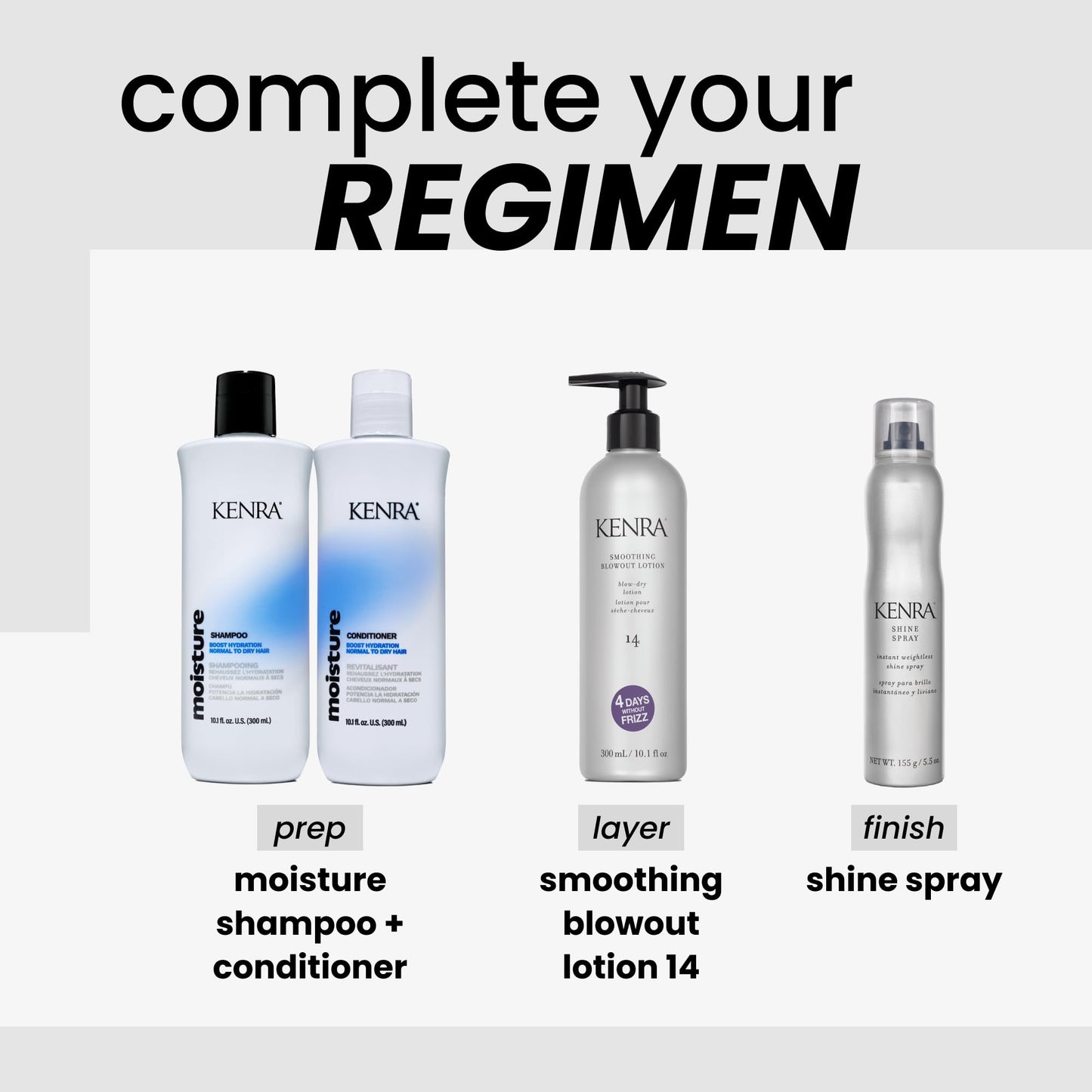 Kenra Professional Shine Spray | Instant Weightless Shine Hairspray | Tames Frizz & Flyaways | Enhances Color Vibrancy | Lightweight, No Hold | All Beauty & Personal Care Kenra
