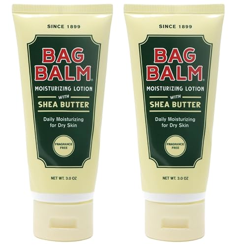 Bag Balm Vermont's Original Hand & Body Dry Skin Lotion with Shea Butter and Jojoba, Daily Hand Lotion for Dry Hands - Fragrance-Free, Non-Greasy Hand Beauty & Personal Care Bag Balm