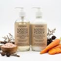 Wild Hermit Wellness' Rooted Wisdom Goat Milk Shampoo and Conditioner Set with Himalayan Pink Salt, Carrot Seed Oil, Sulfate Free, 10 oz Each, 2 Count Beauty & Personal Care Wild Hermit Wellness