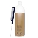 Blonde Me Developer 9% / 30 Volume 33.8 oz with Pin Tail Comb - Professional Hair Developer for High Lift Bleaching and Color Services Beauty & Personal Care M Hair Designs