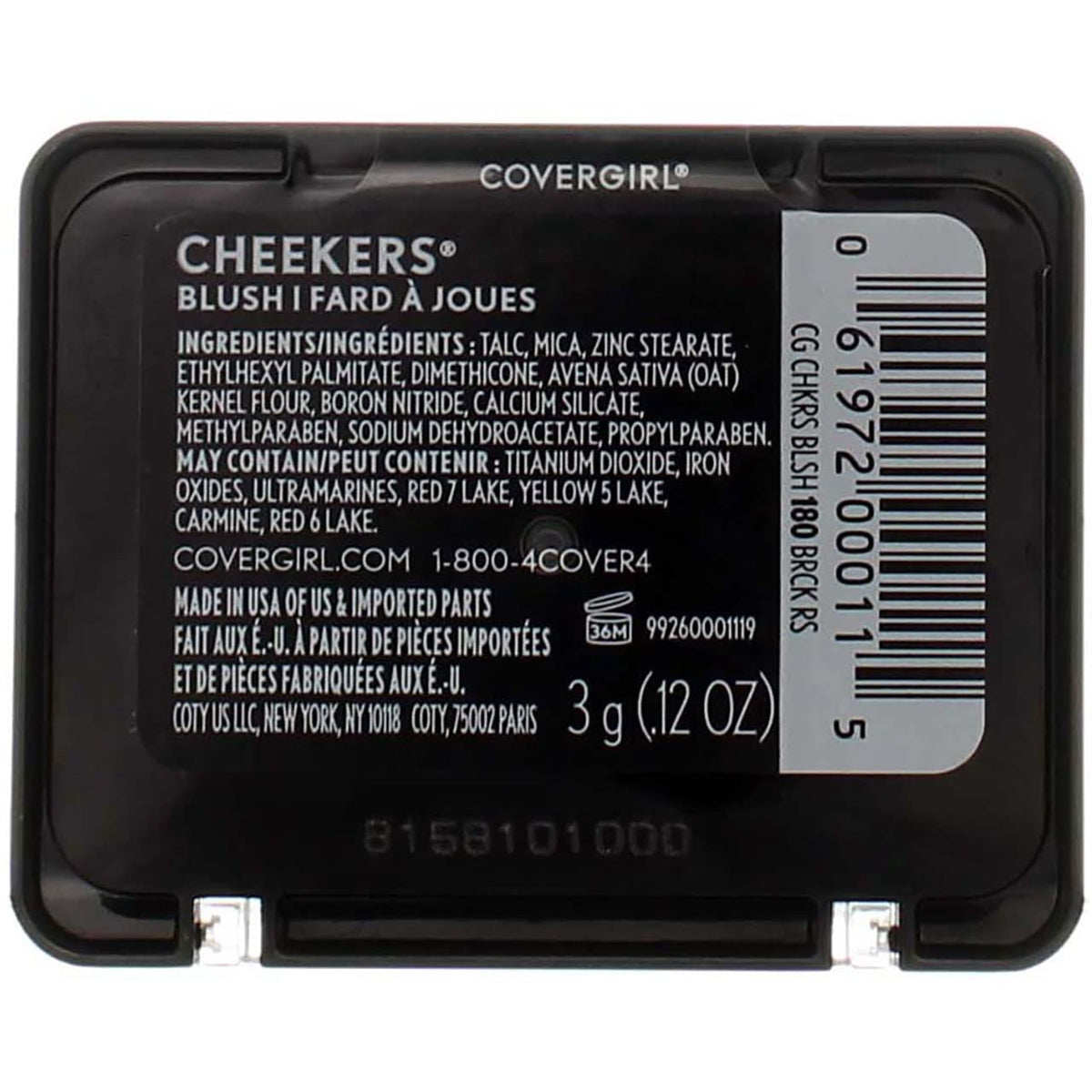 CoverGirl Cheekers Face Blush, Brick Rose 0.9 oz (2 pack) (Bundle)2 Beauty & Personal Care COVERGIRL