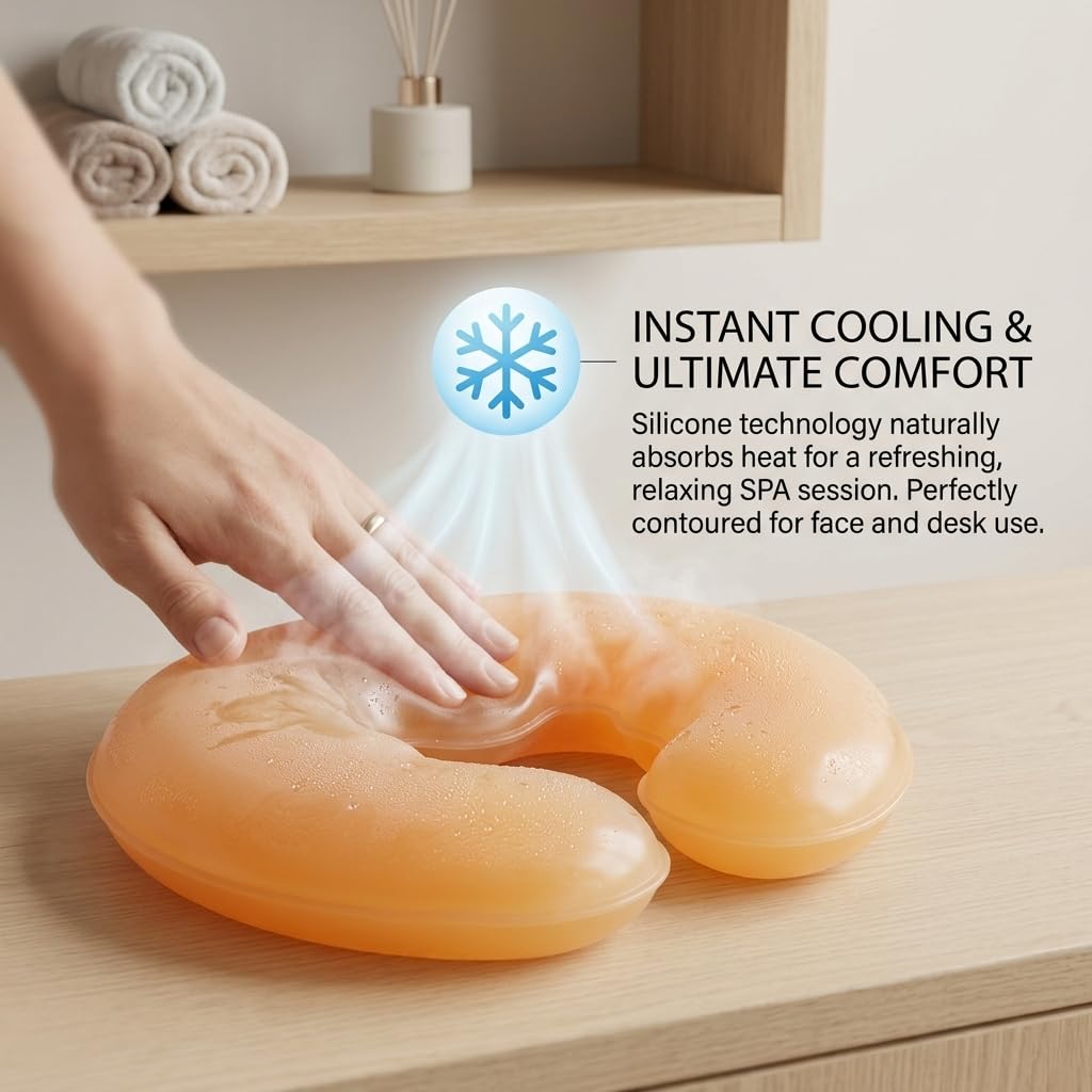 Soft Massage Face Relax Pillow, Headrest Overlay Weigh Silicon Silicone SPA Beauty Salon Skin Care Head Cushion Pad Beauty and Personal Care Yosoo Health Gear