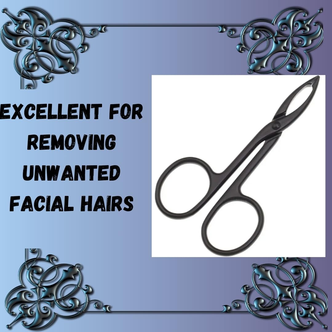 SEDLAV Tweezers Scissor Handle Straight Tip Scissor Shaped Eyebrows Tweezers For Hair Plucker Remover Facial Hair Eyebrows Care Beauty and Personal Care SEDLAV