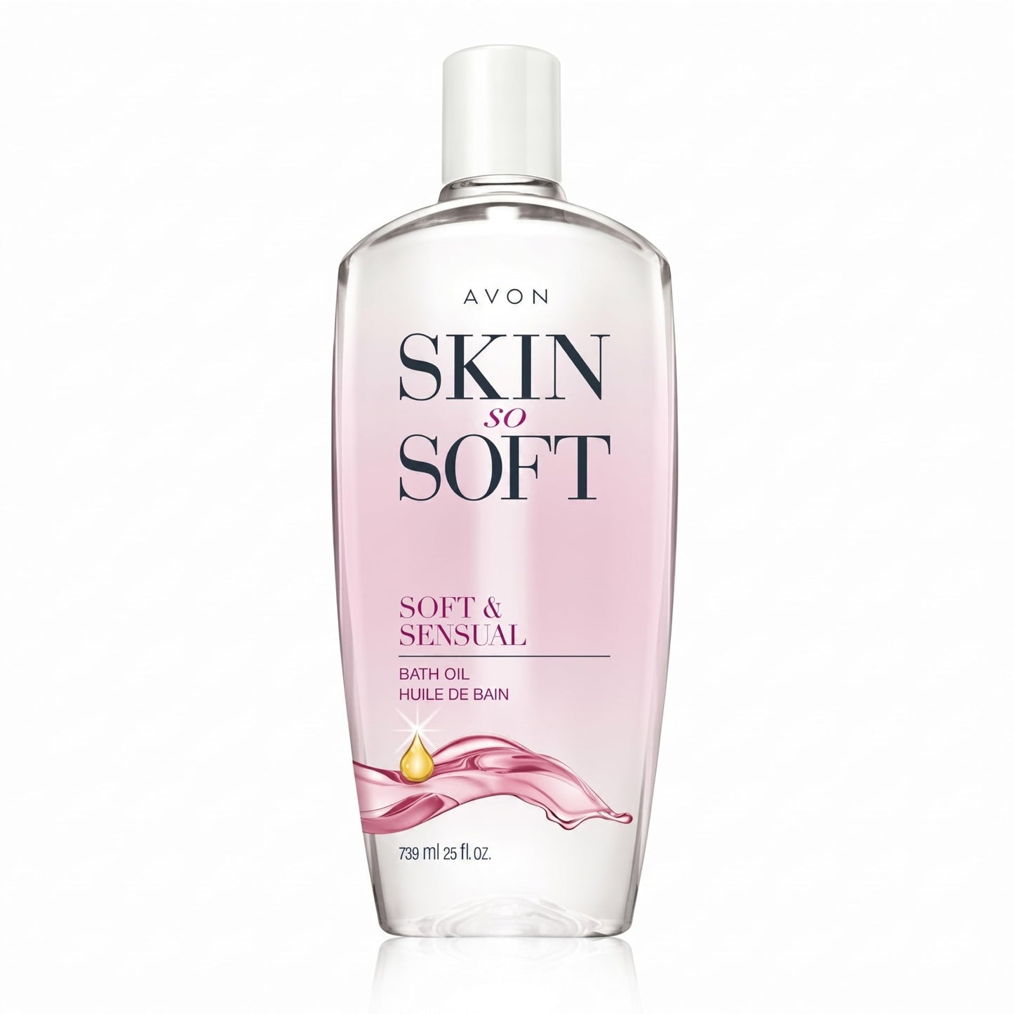 AVON Skin So Soft Bonus-Size Soft & Sensual Bath Oil for Women - 25 fl oz, Scented Moisturizer for Dry Skin - Deeply Hydrating Body Oil for Bath Beauty and Personal Care AVON