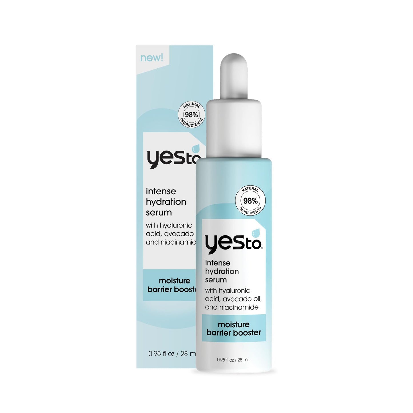 Yes To Intense Hydration Serum, Locks In Moisture and Helps Support Skin's Barrier Against Environmental Damage, Hyaluronic Acid, Avocado Oil Beauty & Personal Care Yes To