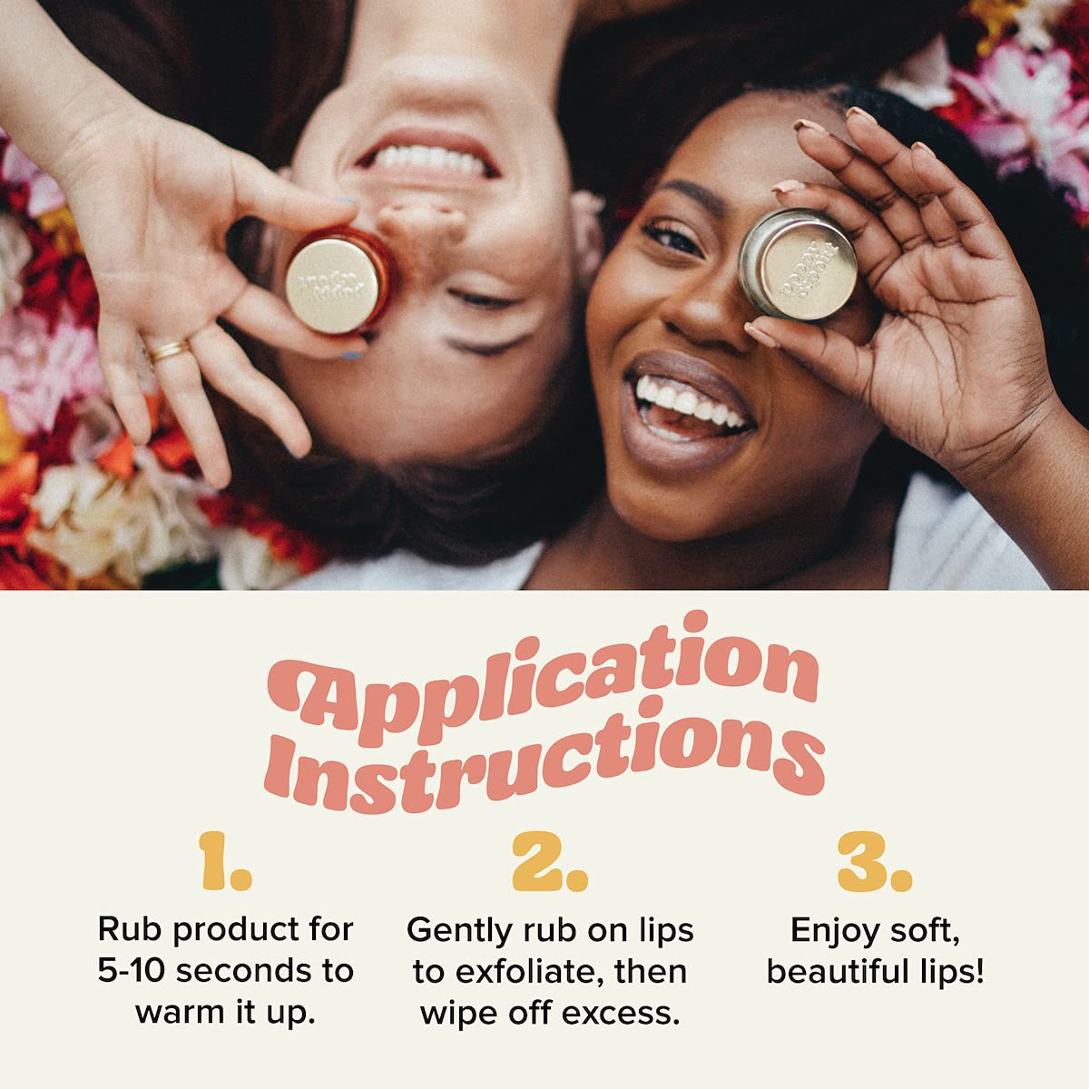 Poppy & Pout Natural Lip Scrub, Moisturizing Sugar Scrub for Dry Lips, Lip Scrubber Exfoliator with Essential Oils Smooths and Hydrates Lips, In Beauty and Personal Care Poppy & Pout