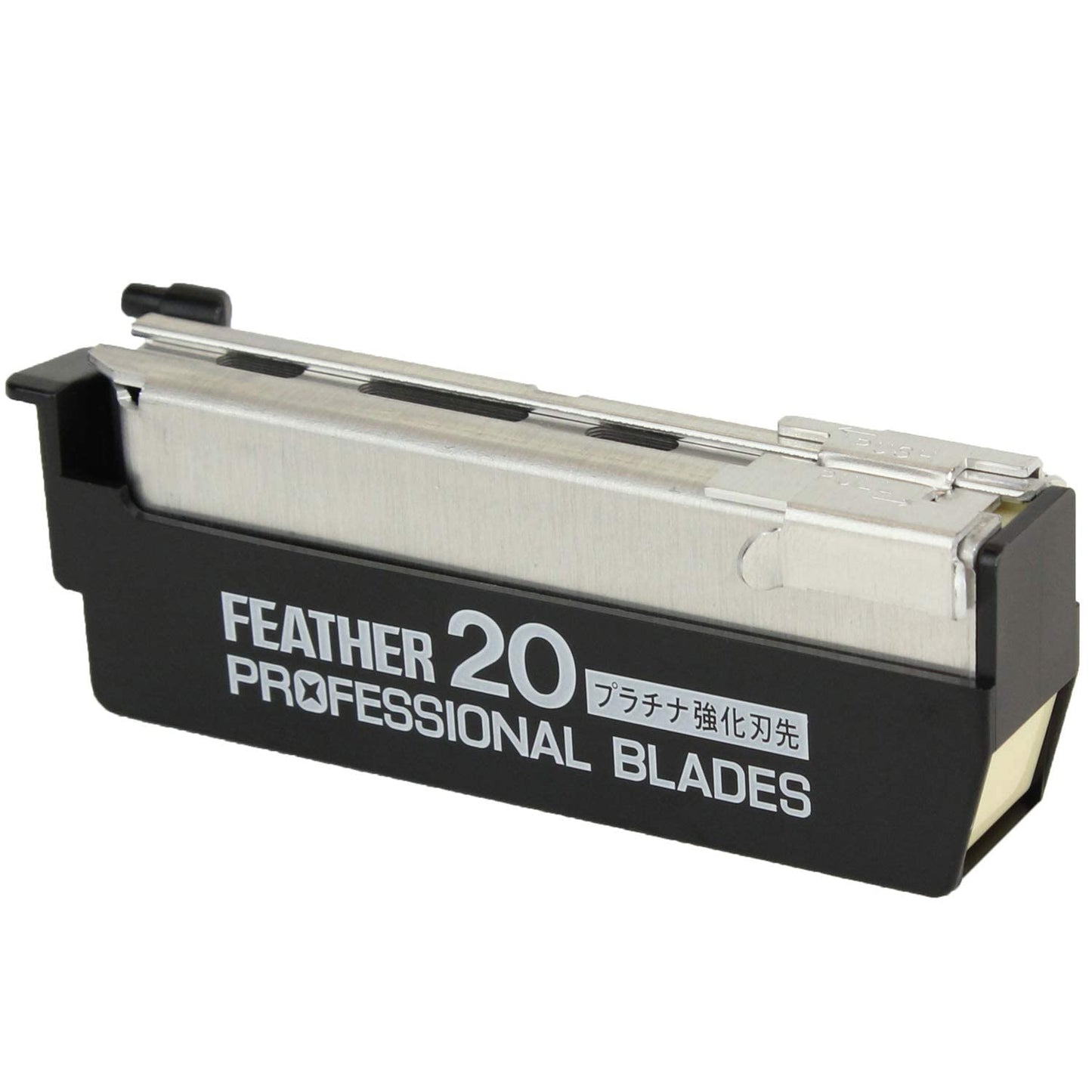 Feather Artist Club Professional Razor Blades - Single Straight Edge Replacement Blades for Full-Face Shaving, Beard Edging & Line-Ups - For Barbers Beauty and Personal Care Feather