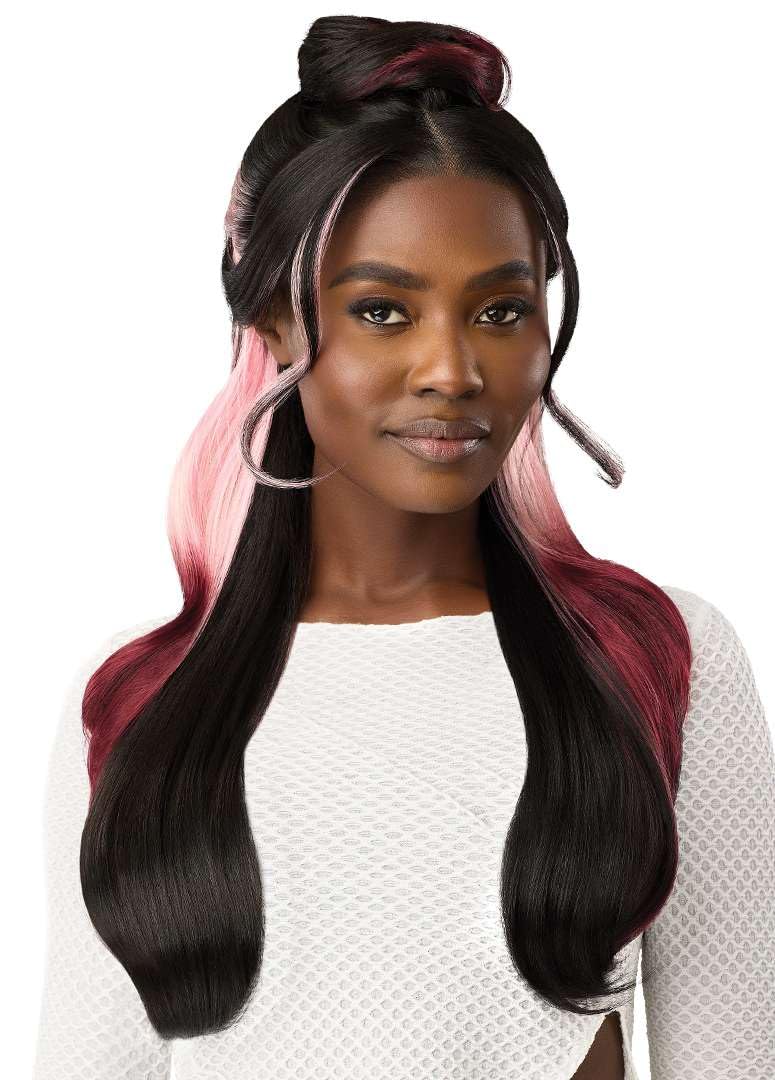 Outre Lace Front Wig - Melted Hairline - MH 110 (1B/3DRFF GALAXY POP)