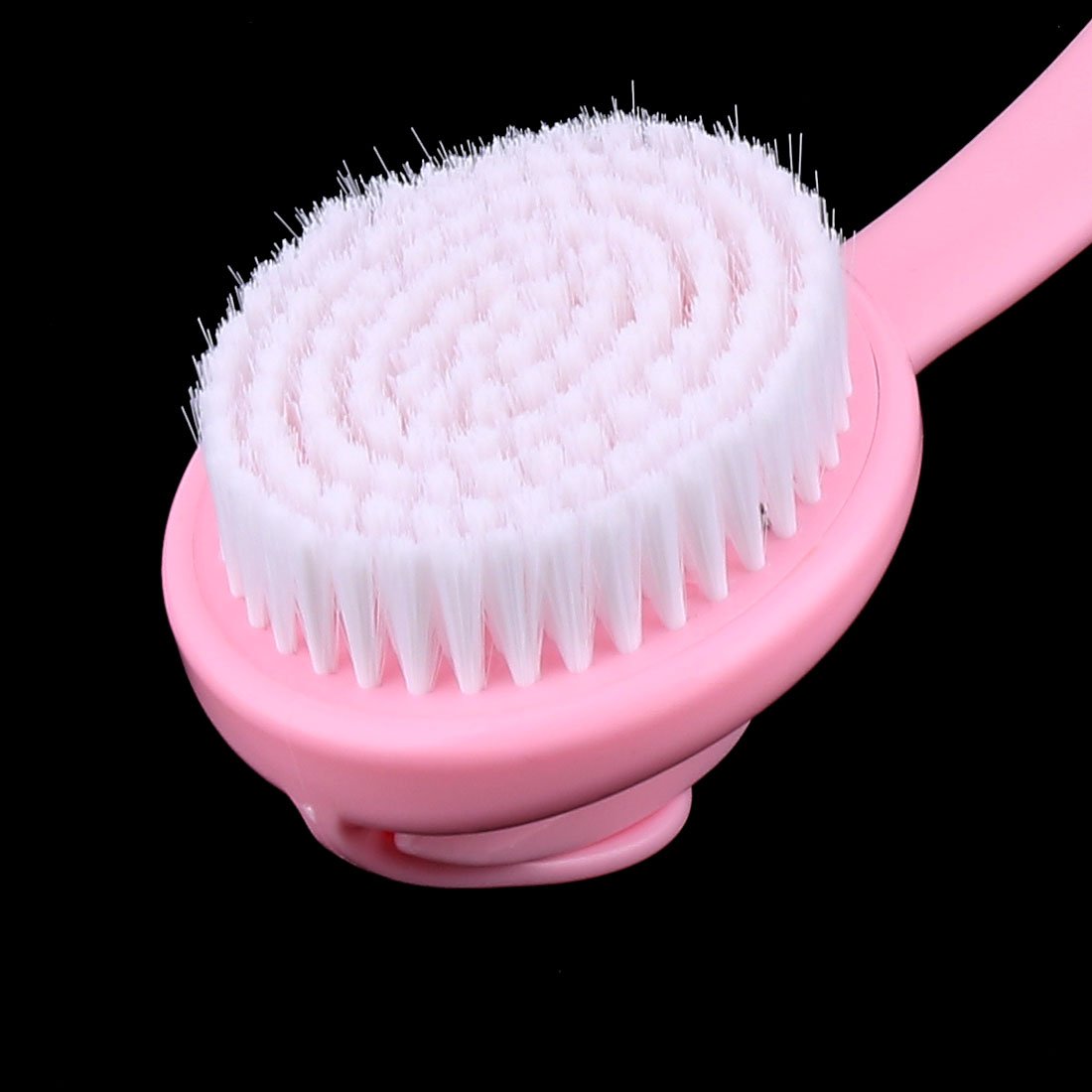Ruilogod Plastic Household Bathroom Handle Skin Smoothing Face Body Brush Pink White (id: a43 5c3 cb6 9a8 7f1 Beauty and Personal Care Ruilogod